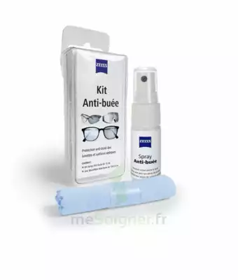 Zeiss Kit Spray Antibuée Fl/15ml + Tissu Microfibres à Abbeville